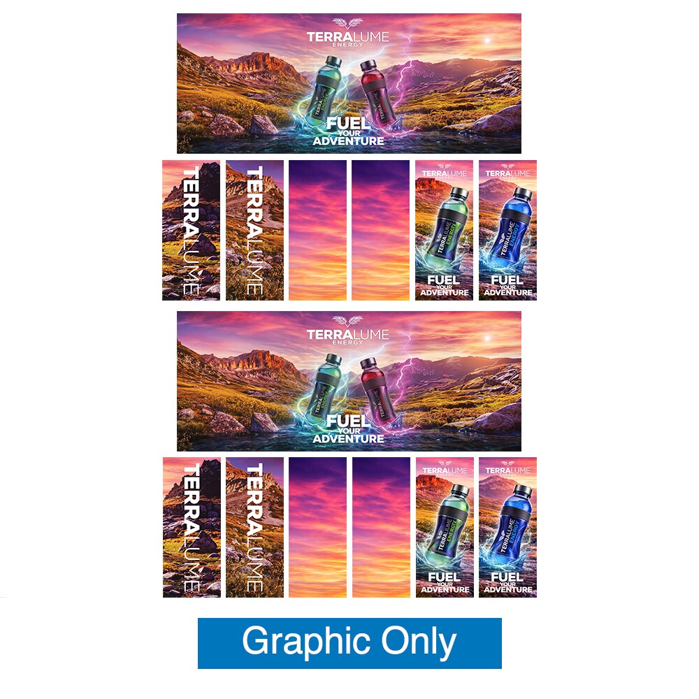 Showbird 120 20 x 10 Configuration G — Double Sided Graphic Only